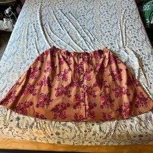 Plus Size Corduroy Skirt
